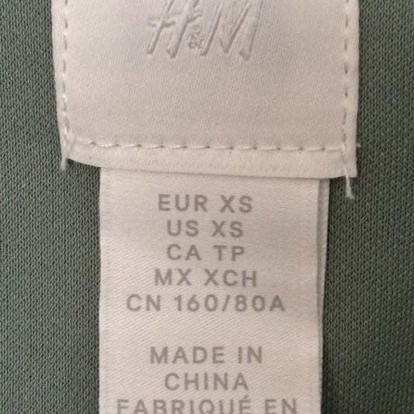 H&M Slip Dress XS Green - Picture 4 of 5